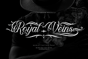 Royal Veins | Tattoo Script, a Blackletter Font by Denustudios (Thumbnail 1 of 12)
