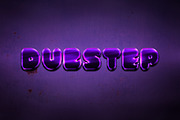 Dubstep Text Styles for Photoshop, a Layer Style Add-On by Creativenauts (Thumbnail 1 of 5)