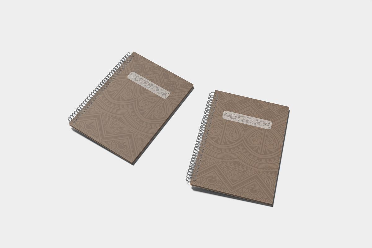 A5 Spiral Notebook Mockup, a Print Template by rahmatmoscae (Photo 7 of 8)