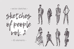 Sketches of different people, vol. 2, an Object Graphic by TheMountBirdStudio