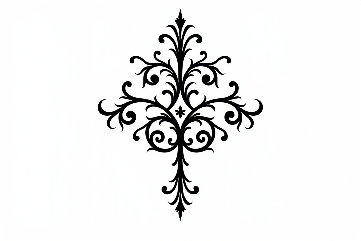 Decorative Vintage Ornament Cut File, an Illustration by musafir_fashion (Photo 2 of 9)