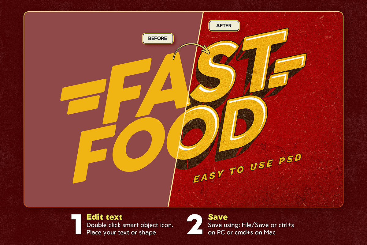 Old School Bold Text Effects, a Layer Style Add-On by Andrew Skoch Design (Photo 2 of 9)
