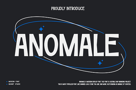 Anomale - Modern Sans Font, a Sans Serif Font by Iqsiart Studio