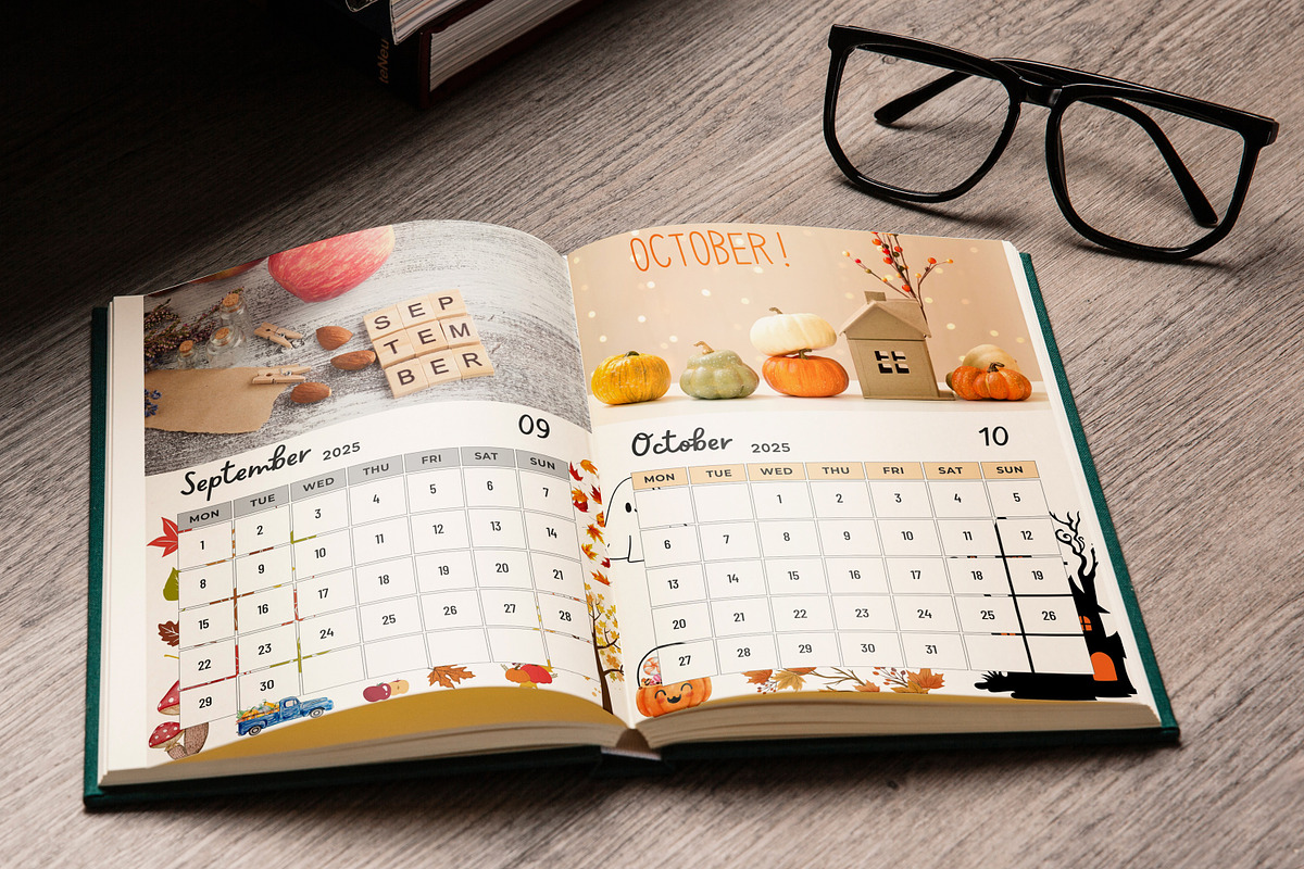 Editable 2025 Calendar Printable, a Stationery Template by Designmela01 (Photo 4 of 6)
