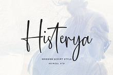 Histerya - Modern Script Font