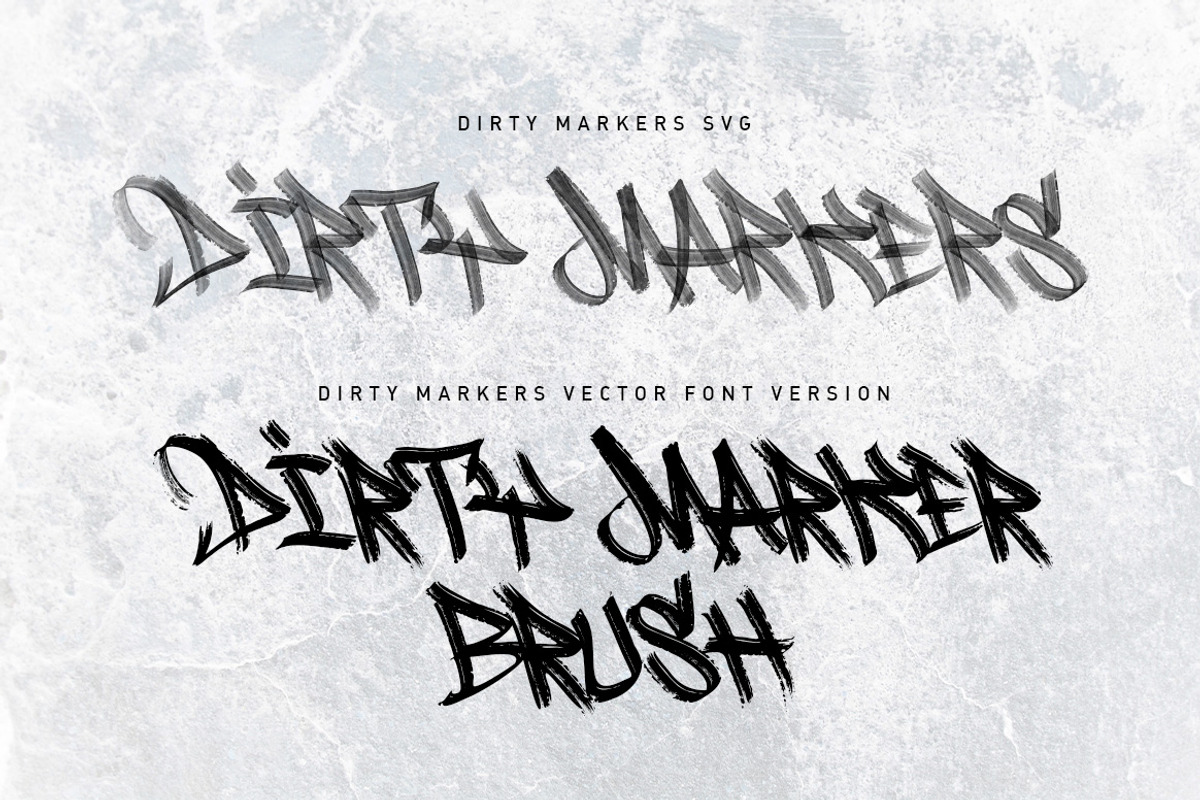 Dirty Markers SVG Fonts, a Font by tomatstudio (Photo 7 of 8)