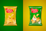 Potato chips advertisement template., a Food Illustration by George Rod (Thumbnail 2 of 7)