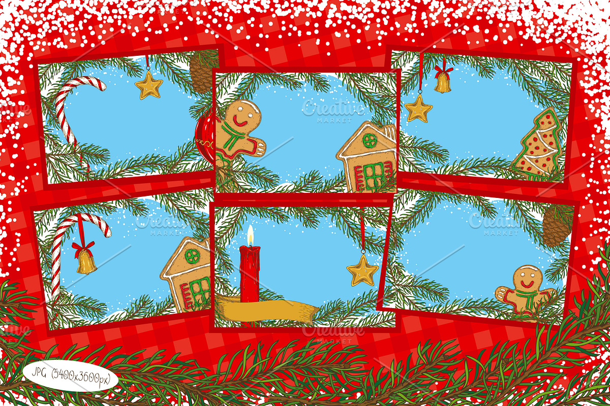 Merry Christmas Design Set, a Decorative Illustration by DeepFuze (Photo 5 of 9)