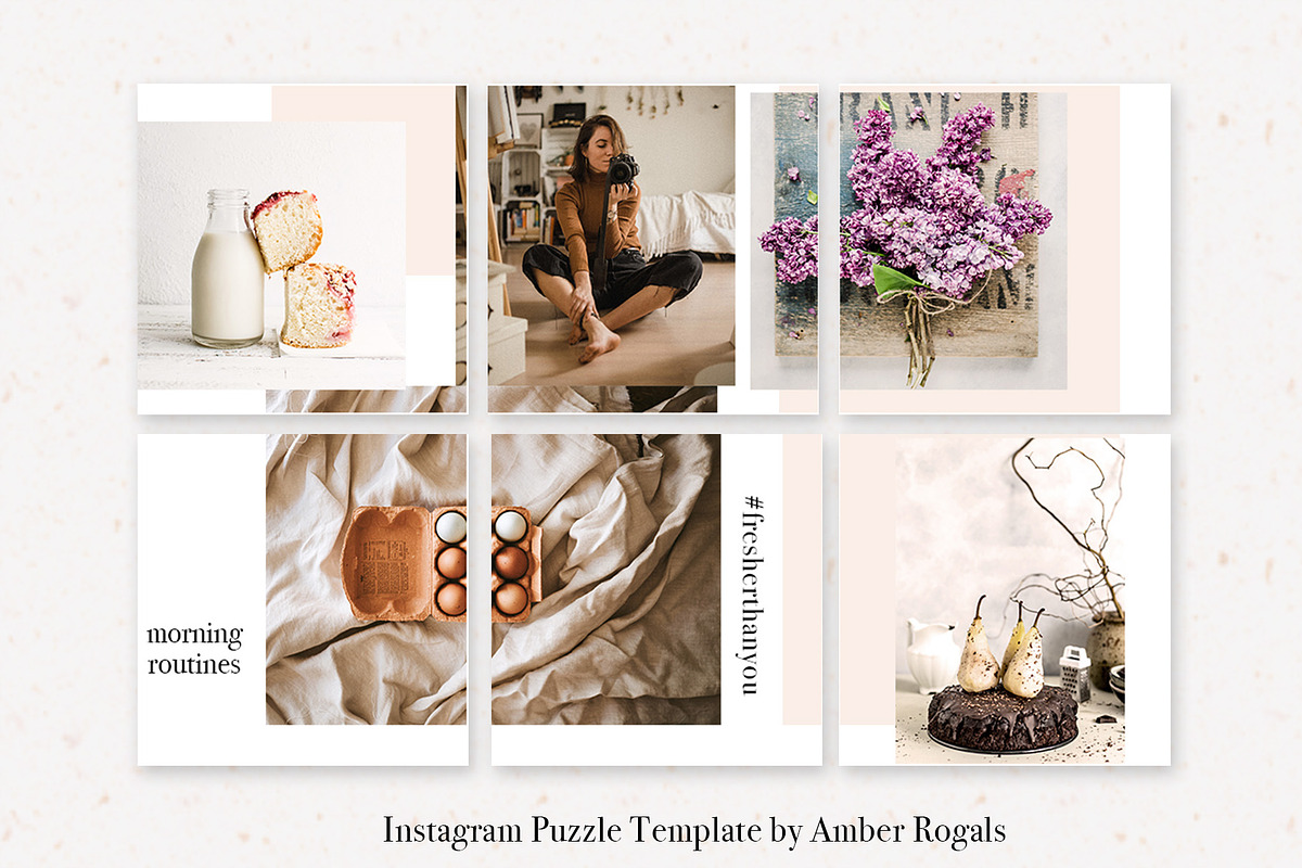 Beautiful Instagram Puzzle Template, a Social Media Template by amberrogals (Photo 5 of 7)