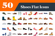 Shoes Flat Icons Bundle, a Duotone Icon by EllaMaiyaali (Thumbnail 1 of 4)