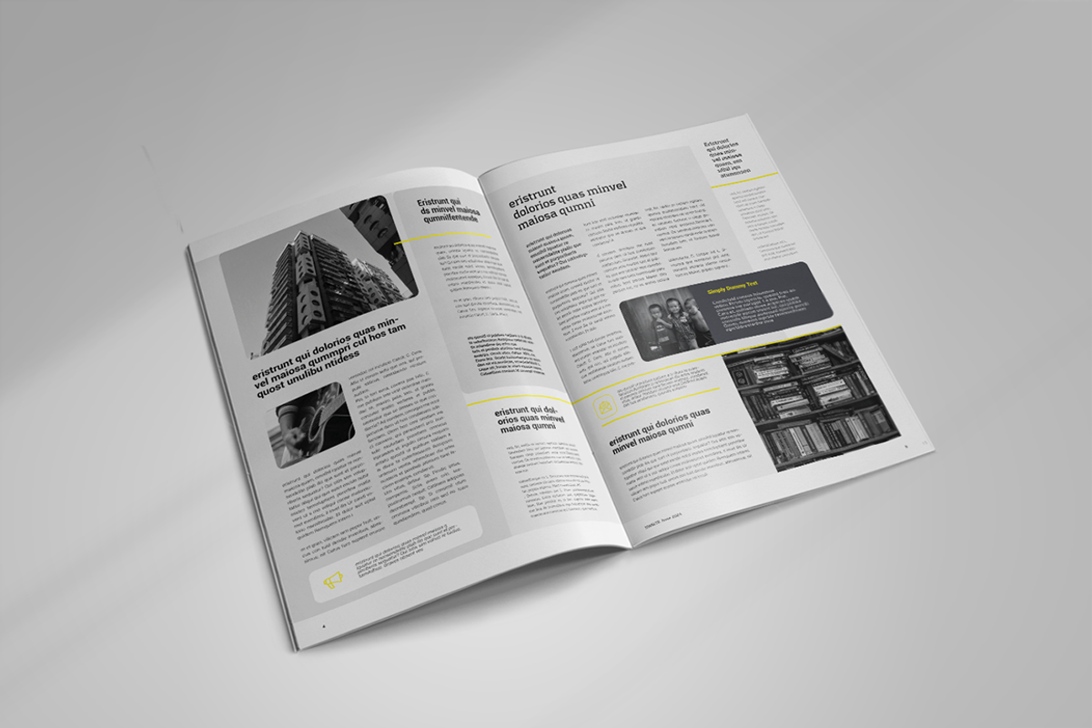 Newsletter Template, a Brochure Template by spidergraph (Photo 3 of 8)