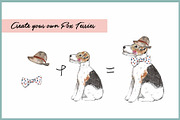 Wire Fox Terrier Clipart With Paper, an Animal Illustration by VianneArt (Thumbnail 6 of 7)