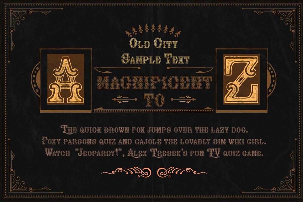 OldCity Classic font preview 2