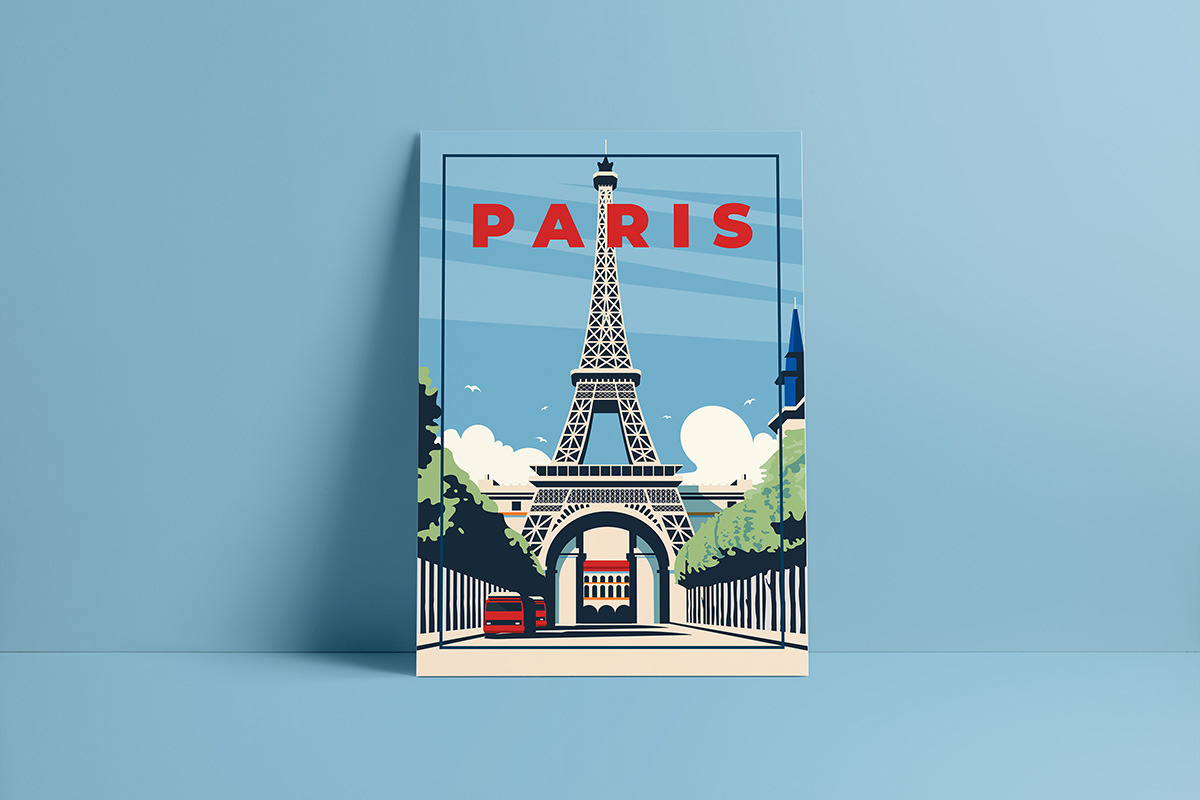 Retro City Travel Poster Set, a Background Graphic by Creative Graphics (Photo 4 of 5)