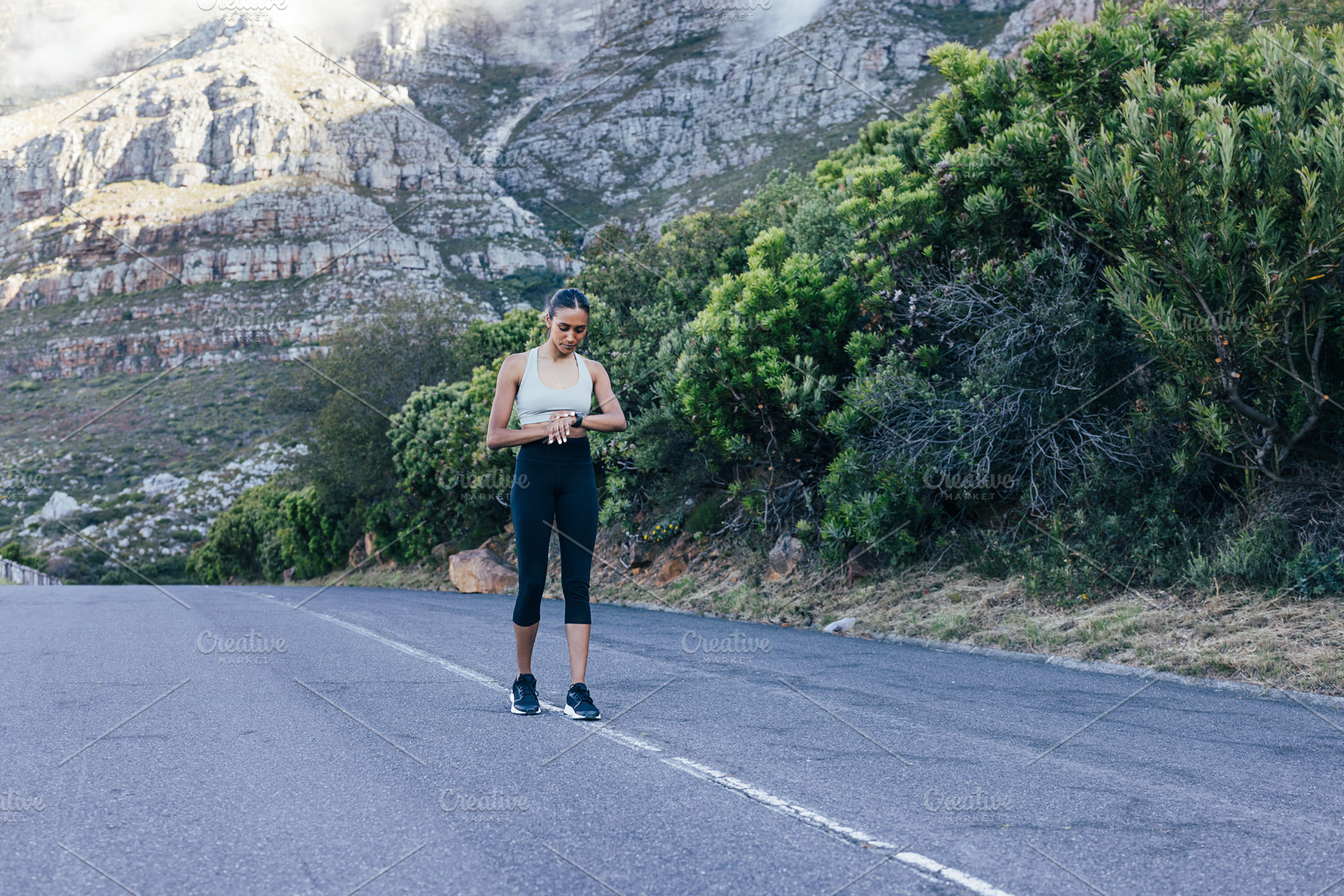 Full length of young slim female sta, a Sports & Recreation Photo by Artem Varnitsin