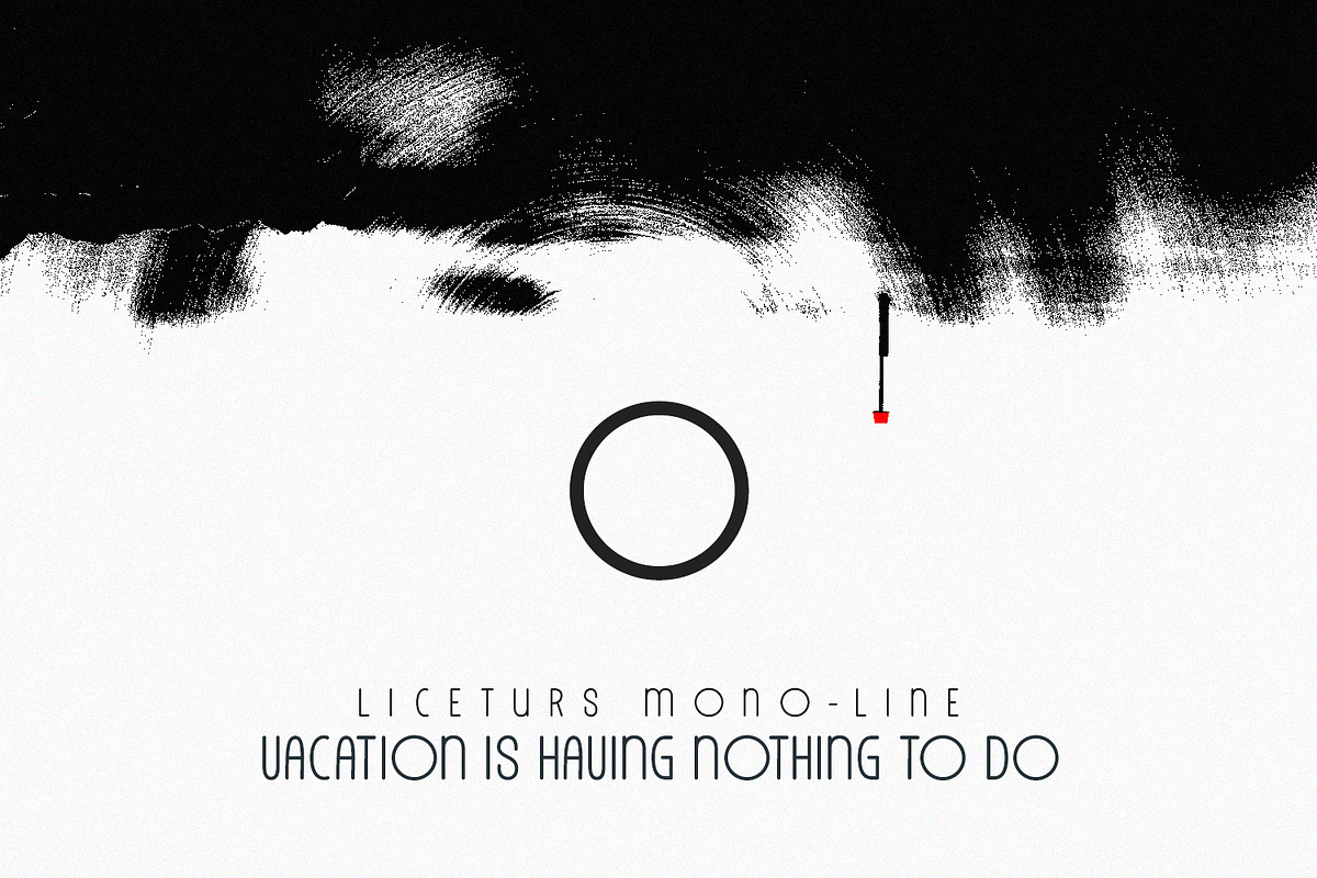 Liceturs Typeface Monoline Font, a Sans Serif Font by Maulana Creative (Photo 4 of 7)