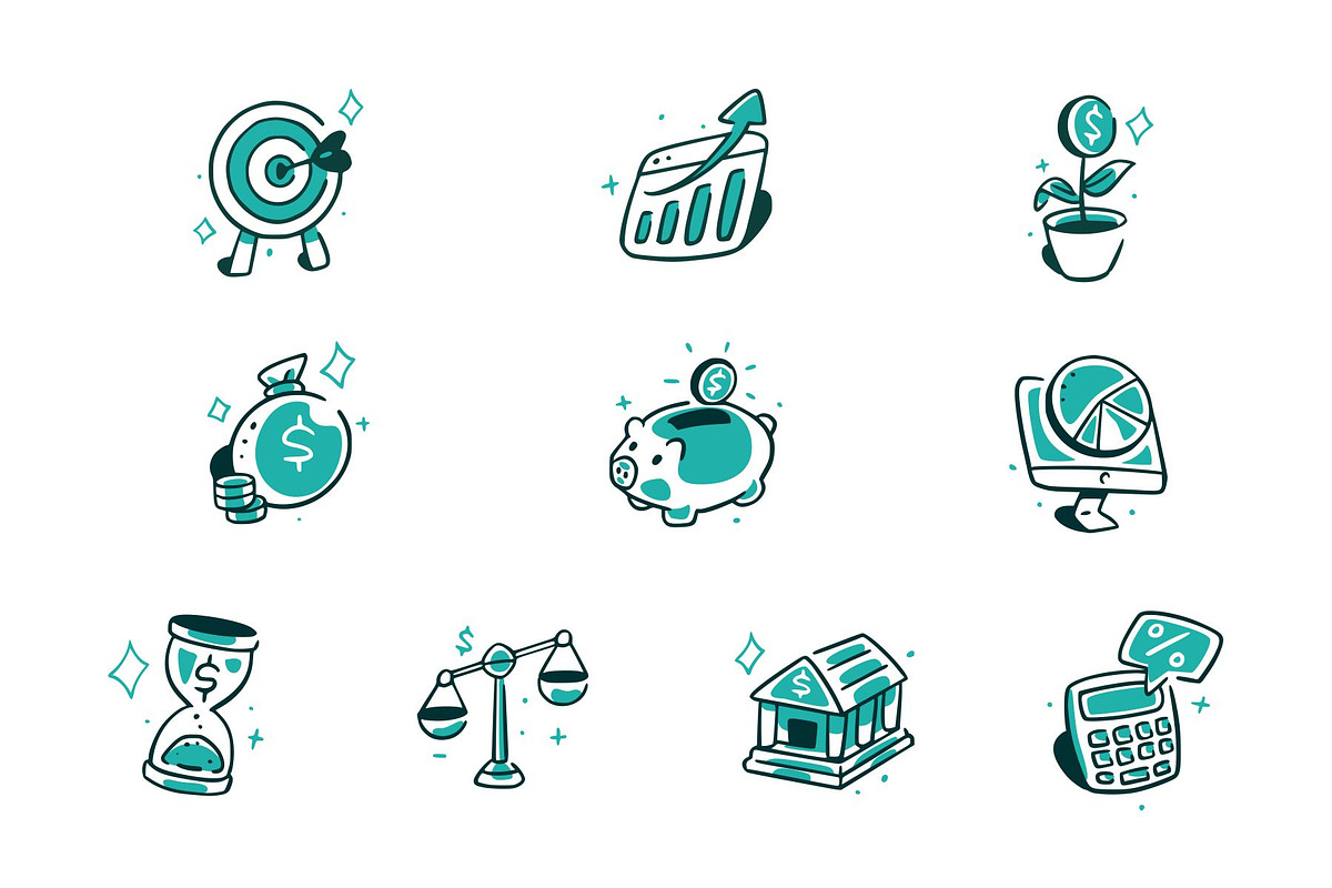SaaS & Finance Doodle Icon Set Vol 1, a Healthcare Illustration by SLAB! Design (Photo 2 of 3)