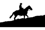 Cowboy Horse Rider SVG Bundle, a Graphic by Creativeshirt (Thumbnail 3 of 13)