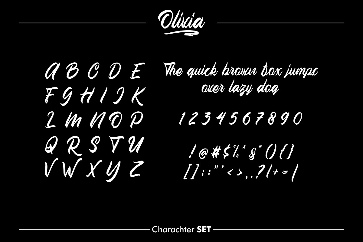 OLIVIA - Handlettering Fonts preview 2