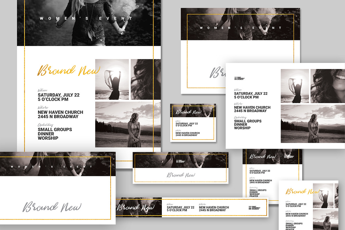 Women's Event Kit Suite, a Card Template by Church Resources Depot (Photo 1 of 3)
