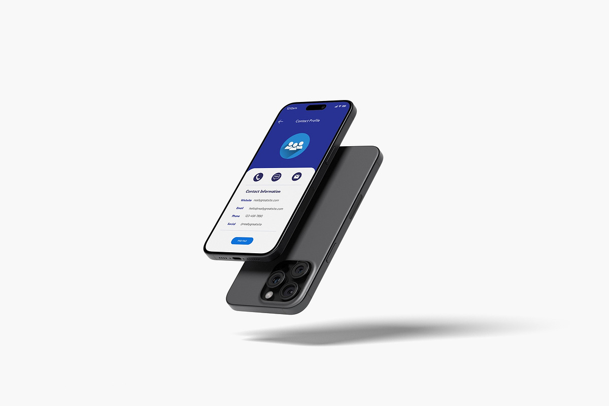 iPhone 16 Pro Mockup, an iPhone Mockup by zuhraabdullah (Photo 3 of 5)