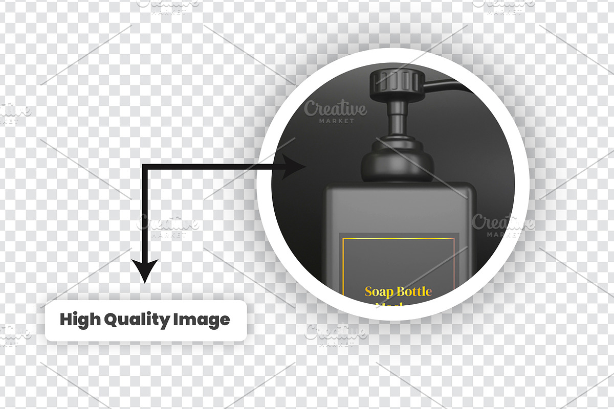 Soap Bottle Mockup PSD file., an Advertising Mockup by samsulpassive (Photo 5 of 5)