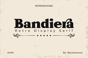 Bandiera - Retro Bold Serif