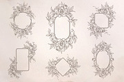 Elegant Rose Line Art Elements, a Decorative Illustration by Papatongartist (Thumbnail 10 of 11)
