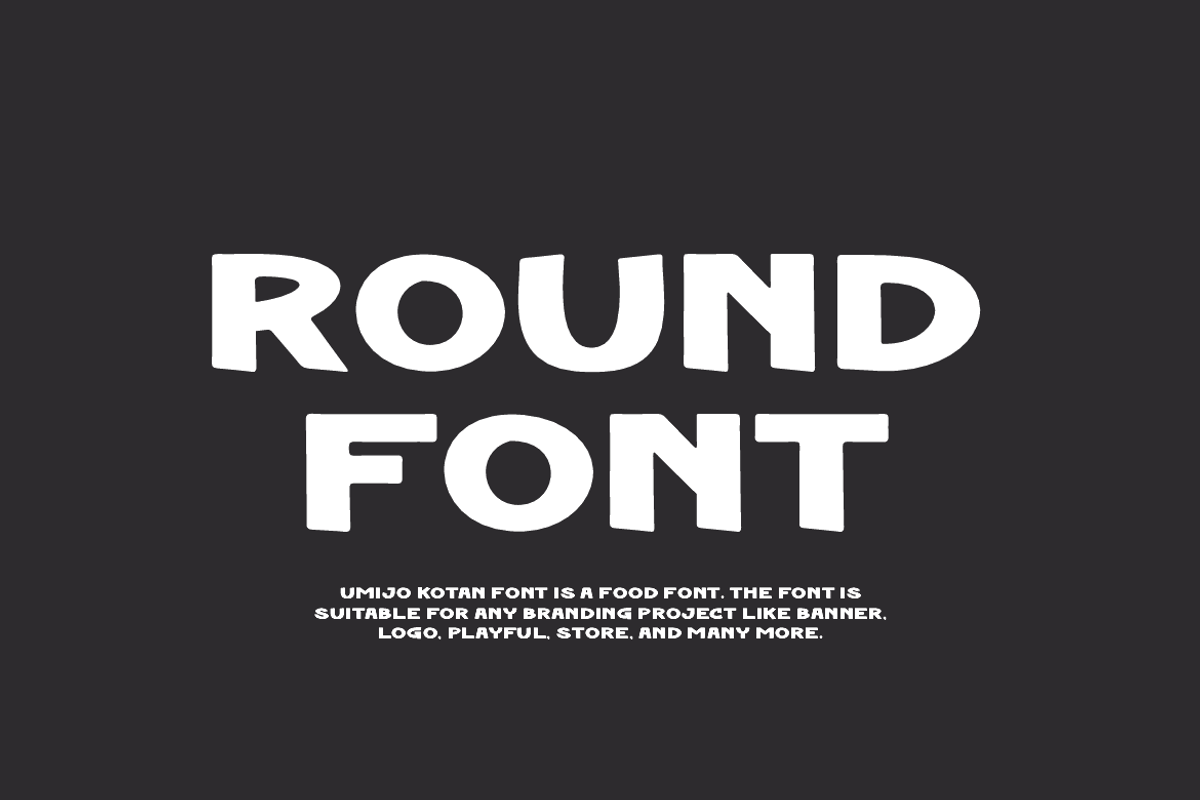 Umijo Kotan - Food Font, a Sans Serif Font by Iqsiart Studio (Photo 3 of 7)