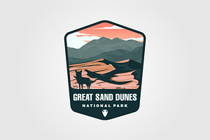 Vector Of Great Sand Dunes Logo