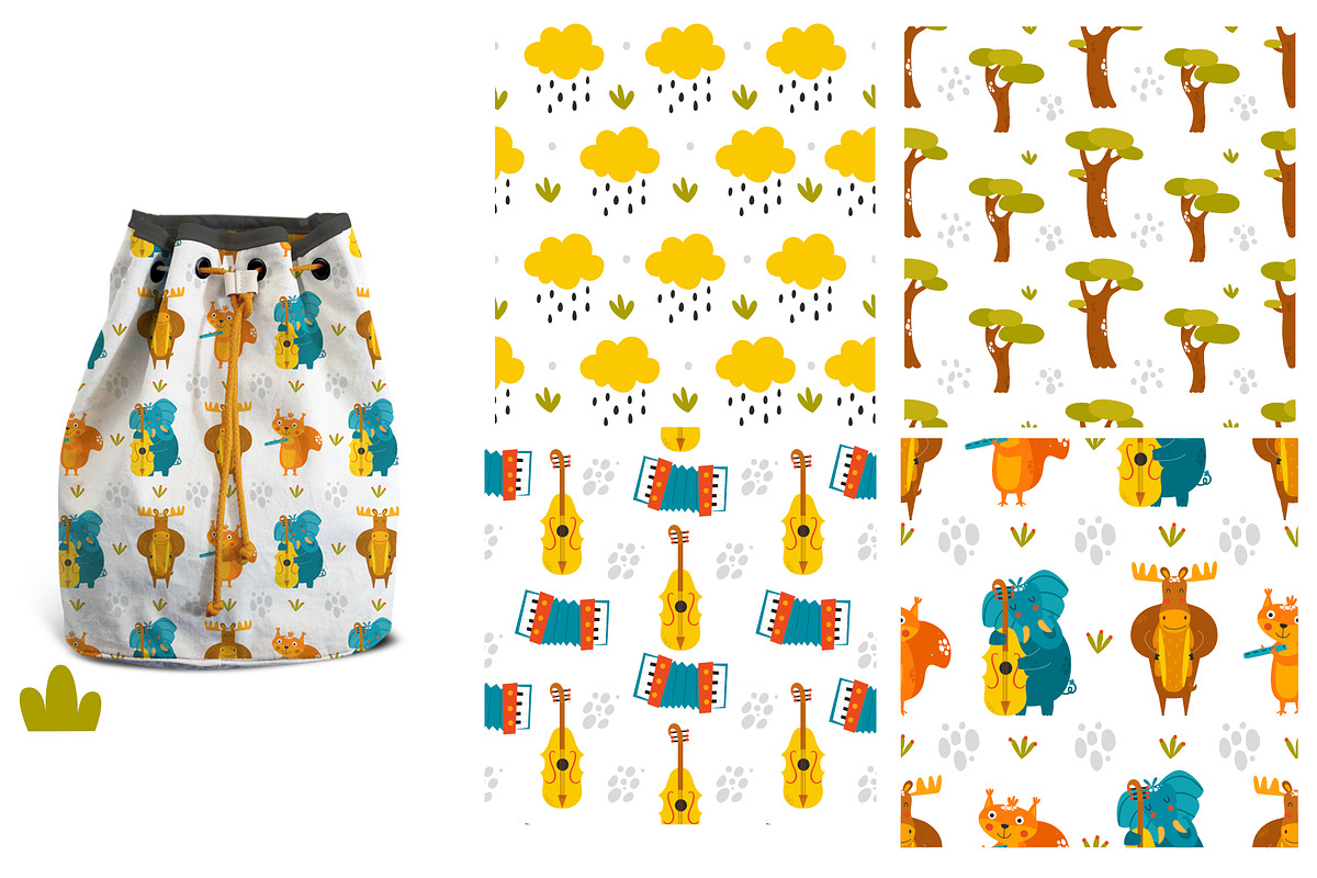 Cute Animals - Music Band, an Animal Illustration by Sumacj (Photo 6 of 6)