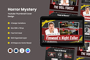 Horror Mystery YouTube Thumbnail, a Social Media Template by twinstd (Thumbnail 1 of 2)