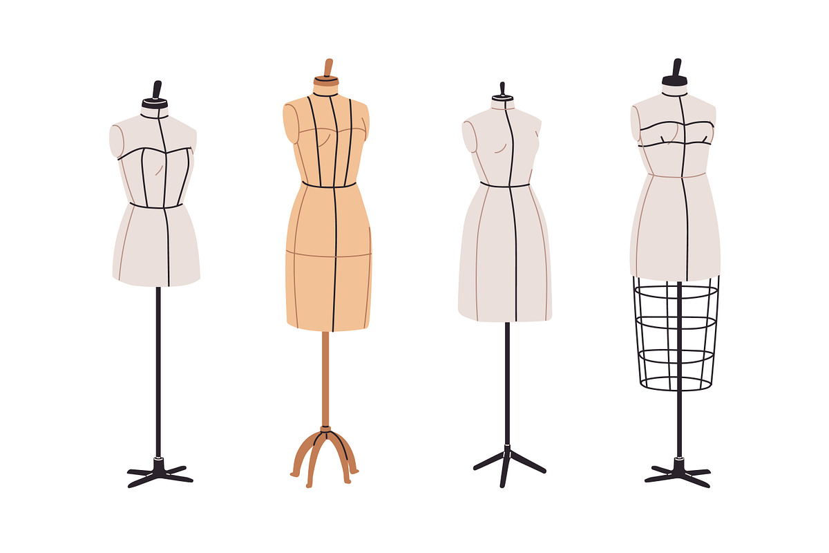 Mannequins, tailor's dummies set, an Object Illustration by Good Studio (Photo 5 of 7)