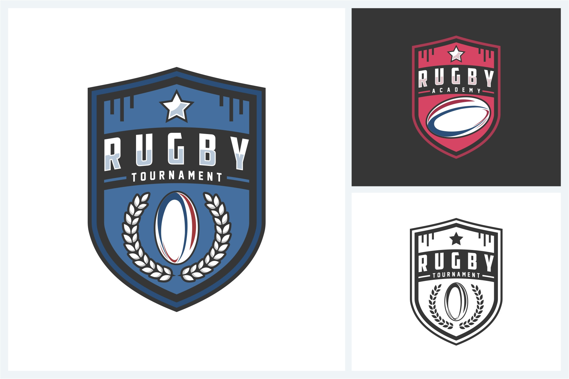 Rugby Logo sport Design Template, a Branding & Logo Template by jundio ...