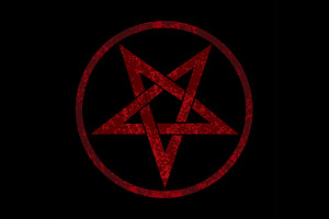 Red Inverted Pentagram