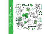St Patricks Day doodles, Irish,green, an Illustration by GraphicMarket (Thumbnail 1 of 2)
