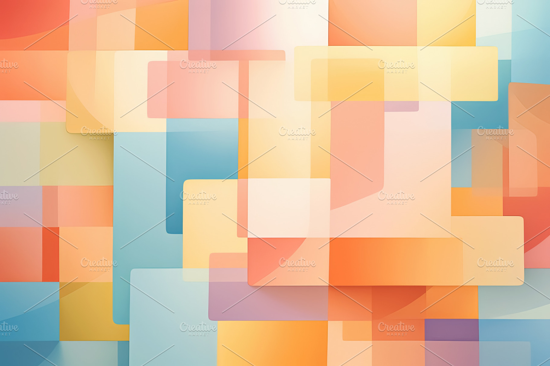 abstract background with colorful squares. Generative Ai, an Abstract Photo by Ales Munt