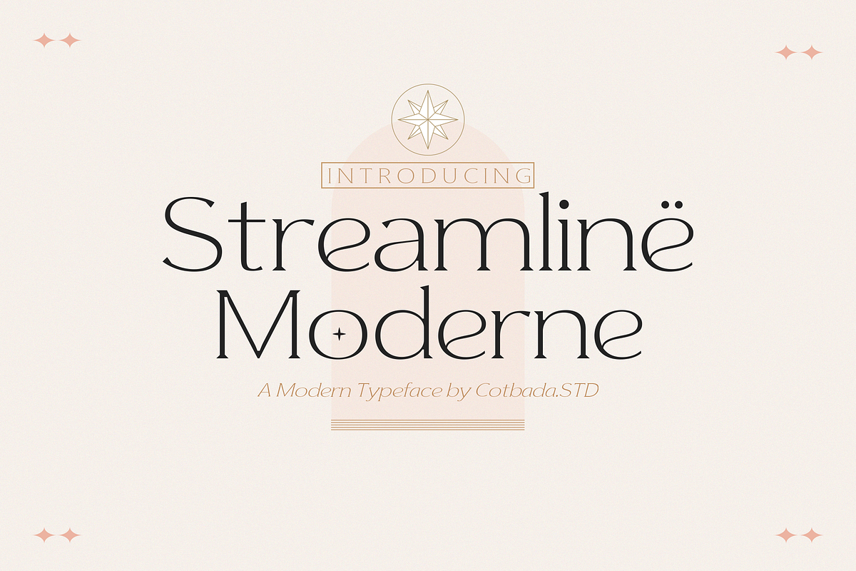 Streamline Moderne, a Serif Font by Cotbada_studio (Photo 1 of 10)