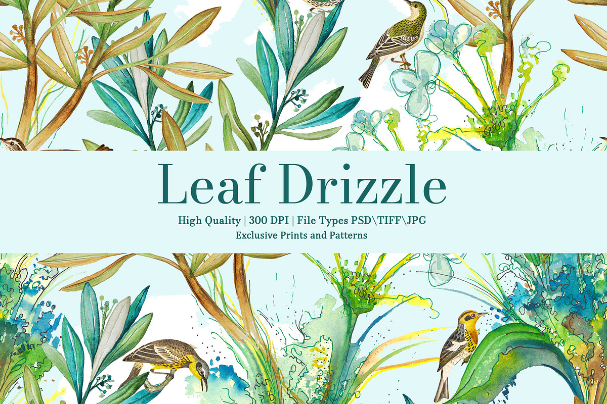 Leaf Drizzle Pattern & Motifs