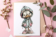 Quirky Valentine Day Duck Clipart, an Illustration by SinaCreation (Thumbnail 6 of 11)