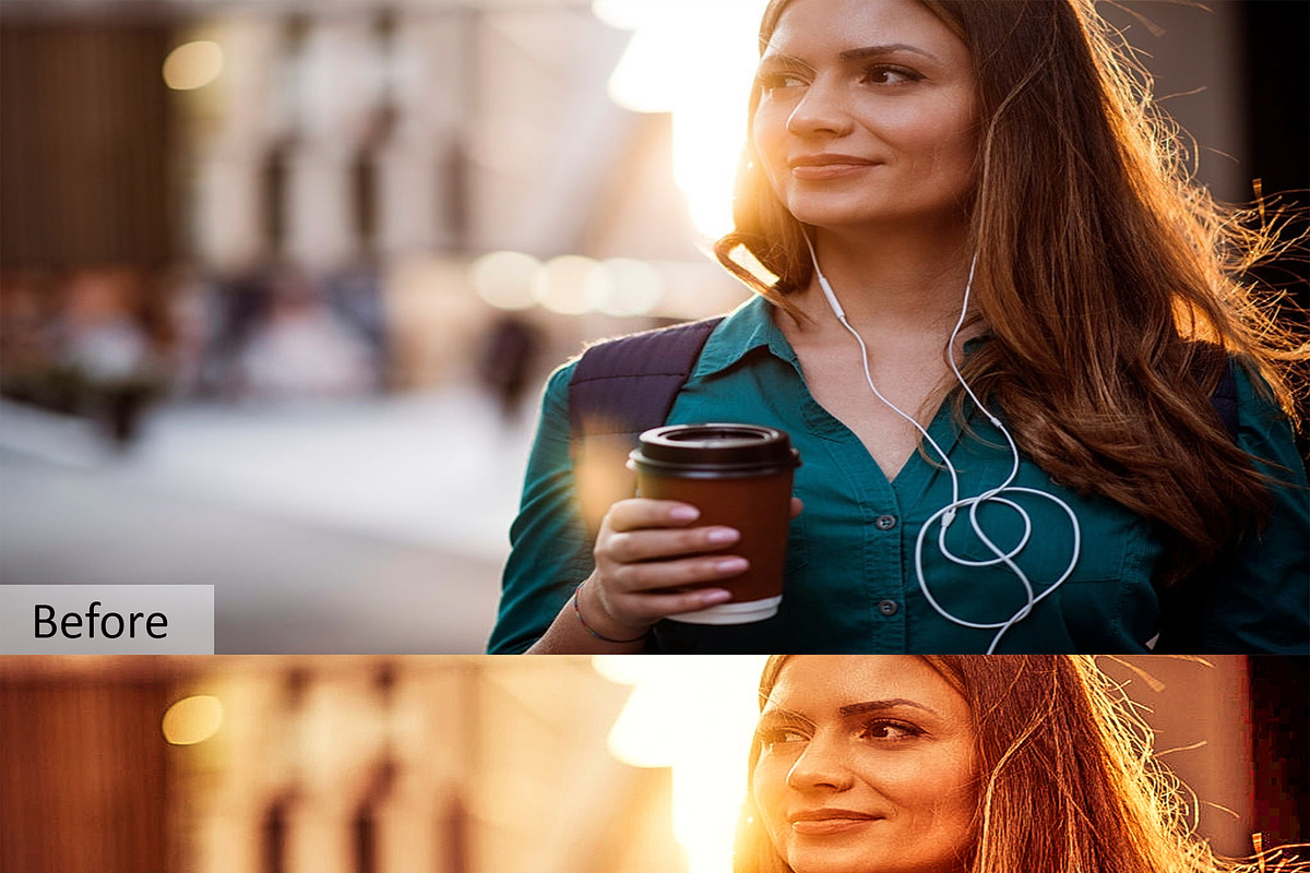Golden Hour Effect Photoshop Actions, an Action Add-On by DreamColor