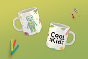 CUTE ROBOTS hand drawn clipart set, an Animal Illustration by Alina Mubarak (Thumbnail 10 of 11)