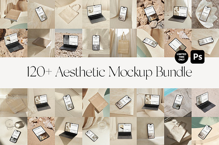 120+ Aesthetic Mockup Bundle