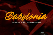 Babylonia, a Script Font by Gatype (Thumbnail 1 of 10)