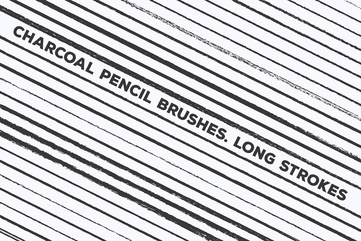 157 Pencil & Charcoal Illustrator Brushes preview 5