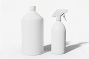 Cleaning & Spray Bottles Mockup, a Household Mockup by skybluecreative (Thumbnail 3 of 3)