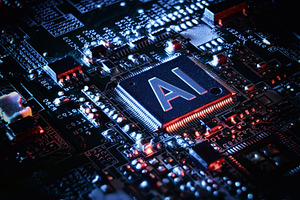 AI Chip on a Futuristic Circuit Board, a Technology Photo by Davizro's Market