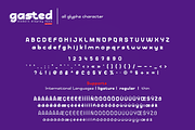 gasted, a Font by twinstd (Thumbnail 11 of 11)
