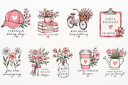 Breast Cancer Awareness Clipart Png, a Healthcare Illustration by SugarCloudStudioArt (Thumbnail 4 of 4)