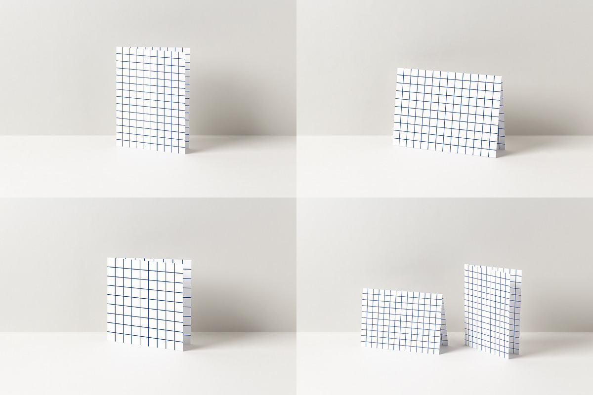 Double Card Mockup Bundle, a Print Template by Studio MVDM (Photo 2 of 8)
